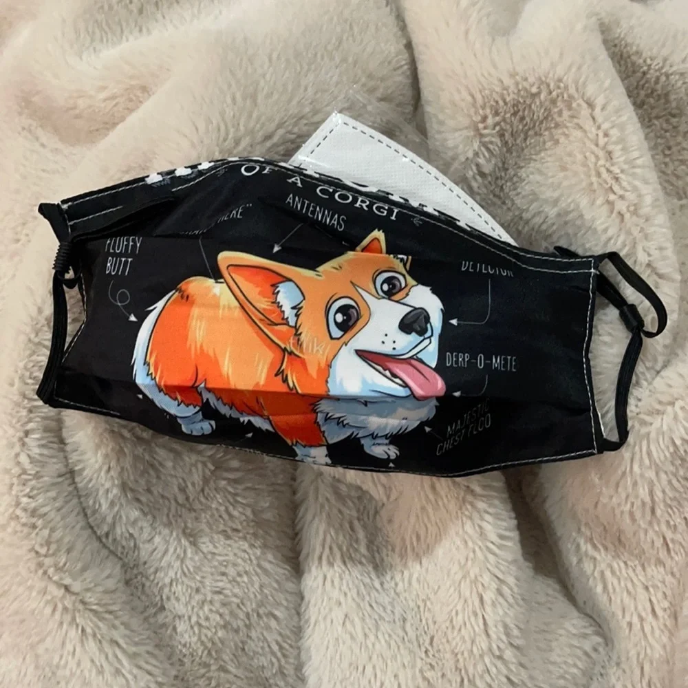 New Corgi face mask